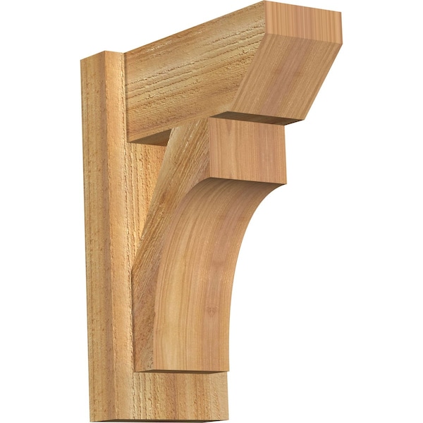 Ekena Millwork Westlake Slat Rough Sawn Outlooker, Western Red Cedar, 6"W x 12"D x 16"H OUT06X12X16WTL06RWR - main